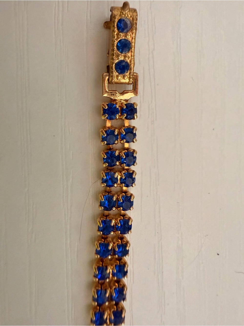Element Gold-Tone Bracelet with Deep Blue Stones
